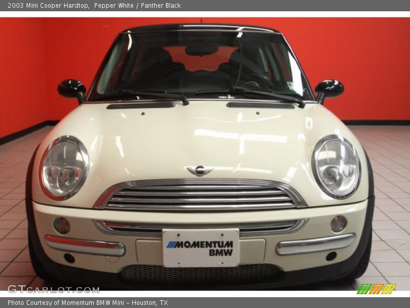 Pepper White / Panther Black 2003 Mini Cooper Hardtop
