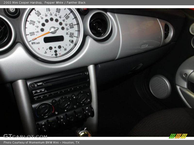 Pepper White / Panther Black 2003 Mini Cooper Hardtop