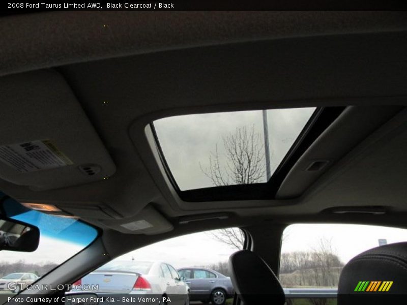 Black Clearcoat / Black 2008 Ford Taurus Limited AWD