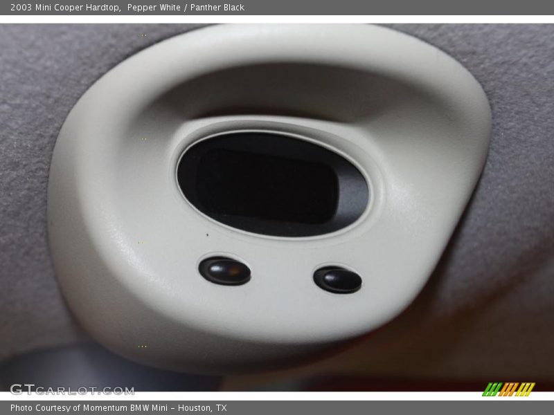 Pepper White / Panther Black 2003 Mini Cooper Hardtop