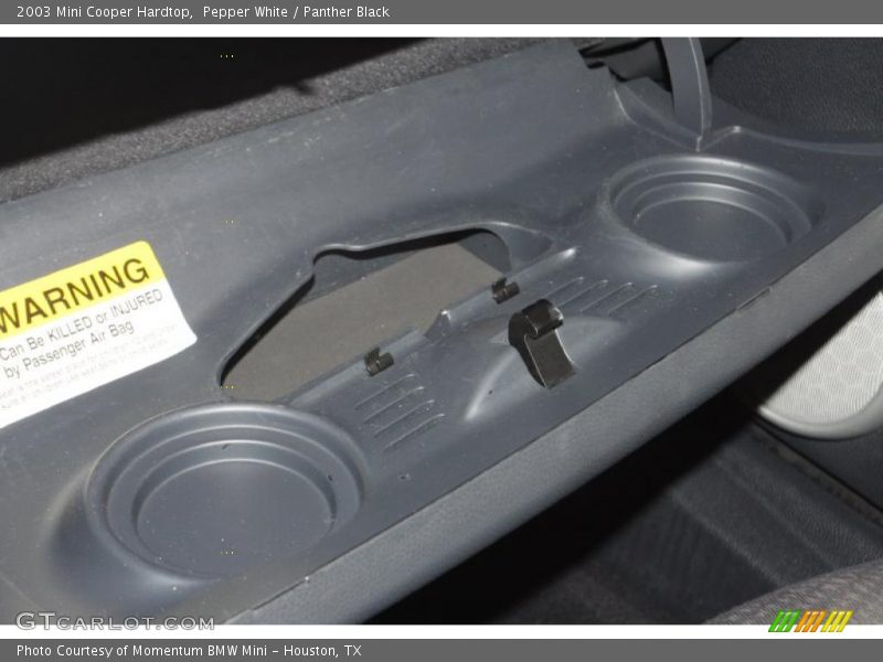 Pepper White / Panther Black 2003 Mini Cooper Hardtop