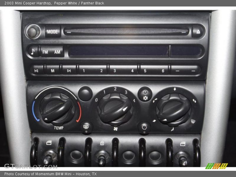 Pepper White / Panther Black 2003 Mini Cooper Hardtop