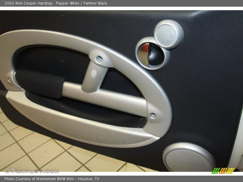 Pepper White / Panther Black 2003 Mini Cooper Hardtop