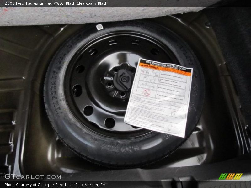 Black Clearcoat / Black 2008 Ford Taurus Limited AWD