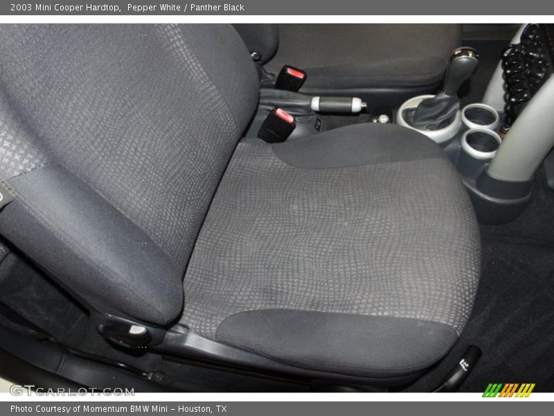 Pepper White / Panther Black 2003 Mini Cooper Hardtop