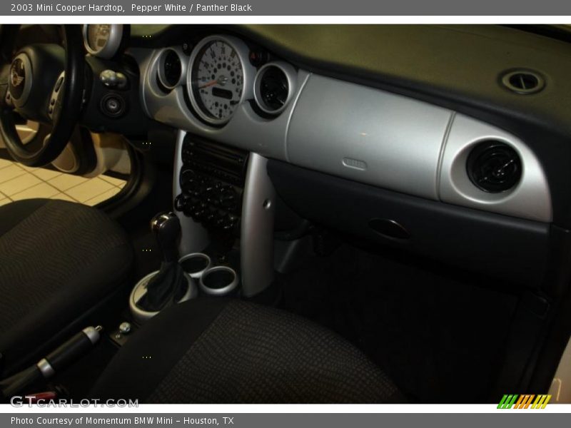 Pepper White / Panther Black 2003 Mini Cooper Hardtop