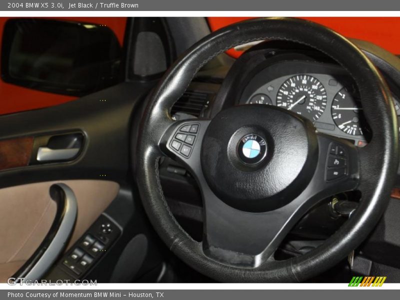 Jet Black / Truffle Brown 2004 BMW X5 3.0i