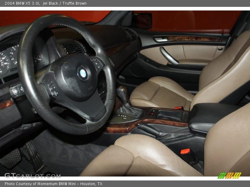 Jet Black / Truffle Brown 2004 BMW X5 3.0i