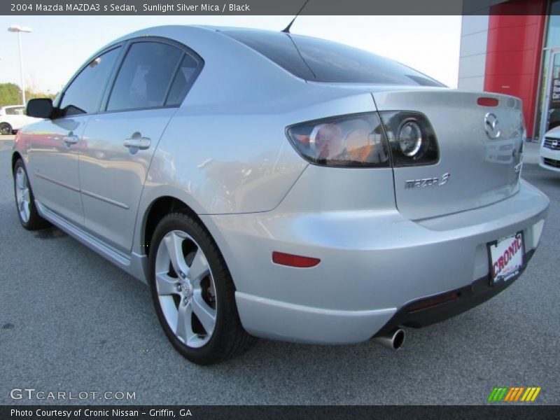 Sunlight Silver Mica / Black 2004 Mazda MAZDA3 s Sedan