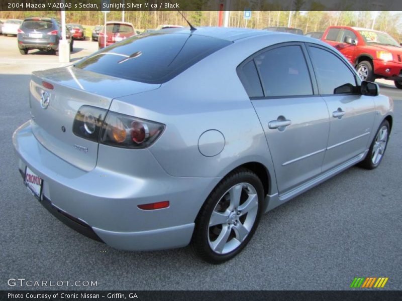 Sunlight Silver Mica / Black 2004 Mazda MAZDA3 s Sedan