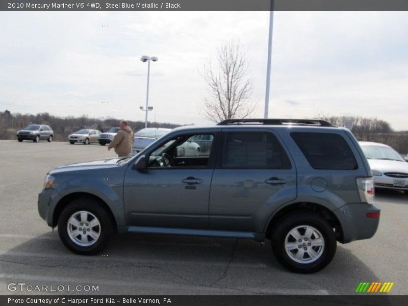 Steel Blue Metallic / Black 2010 Mercury Mariner V6 4WD