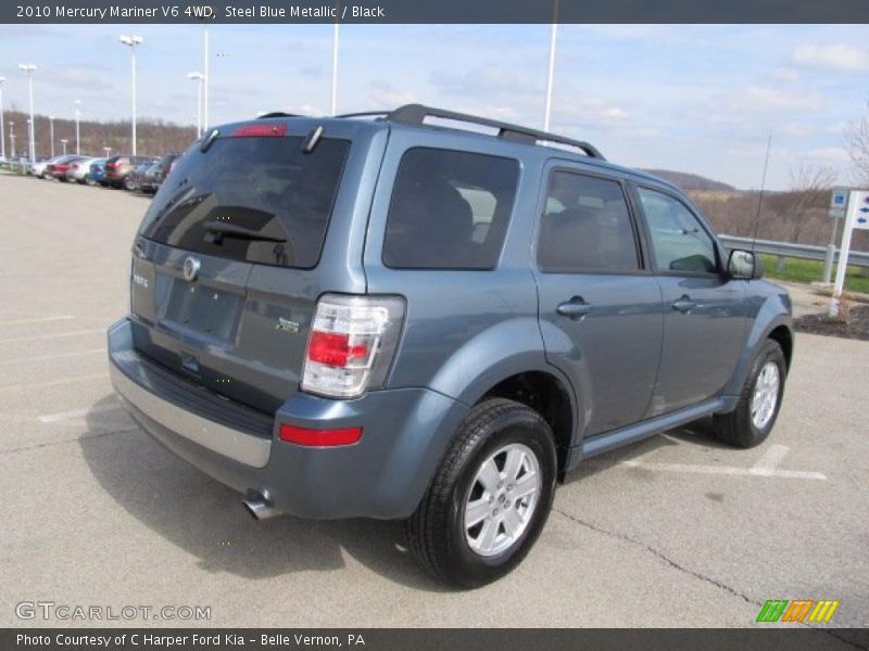 Steel Blue Metallic / Black 2010 Mercury Mariner V6 4WD
