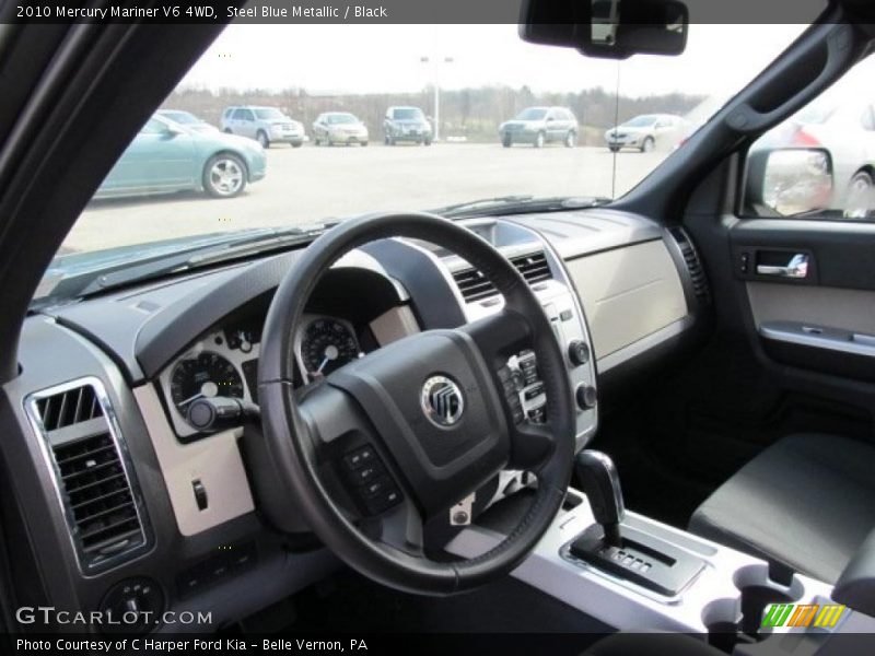 Steel Blue Metallic / Black 2010 Mercury Mariner V6 4WD