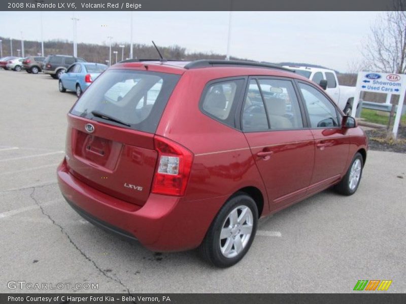 Volcanic Red / Beige 2008 Kia Rondo LX V6