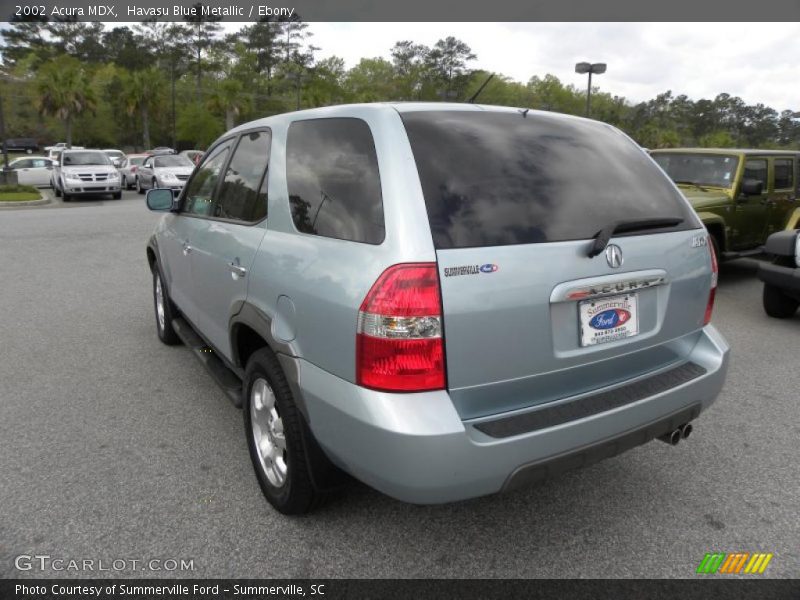 Havasu Blue Metallic / Ebony 2002 Acura MDX