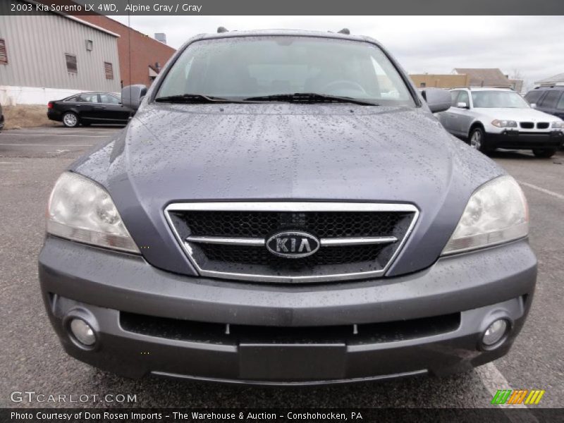 Alpine Gray / Gray 2003 Kia Sorento LX 4WD