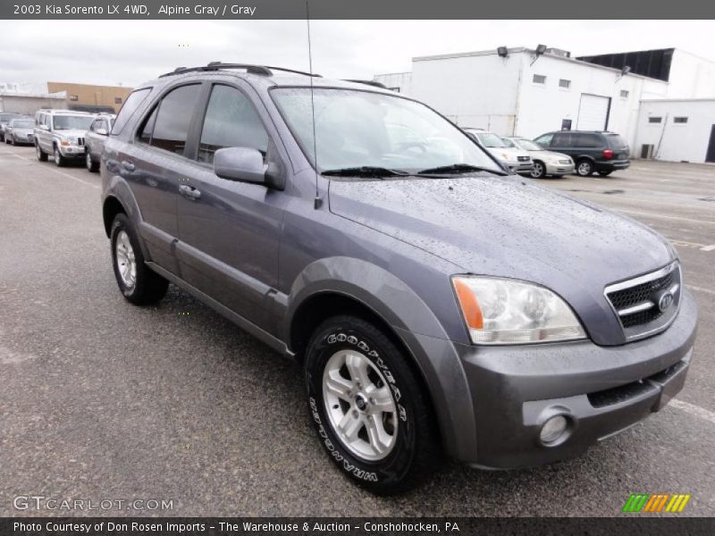 Alpine Gray / Gray 2003 Kia Sorento LX 4WD