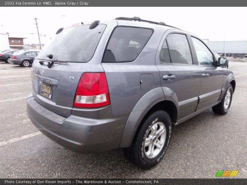 Alpine Gray / Gray 2003 Kia Sorento LX 4WD