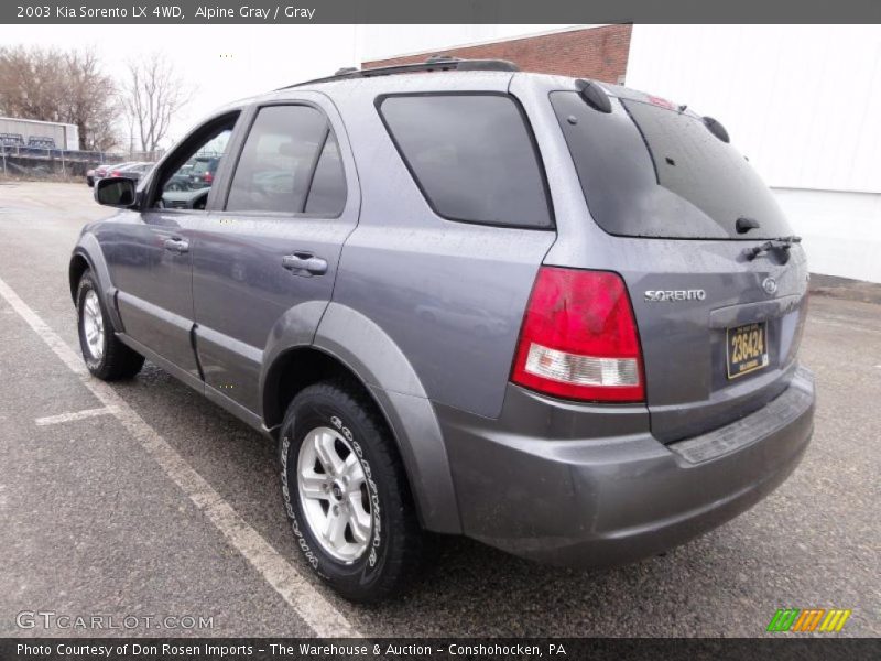 Alpine Gray / Gray 2003 Kia Sorento LX 4WD