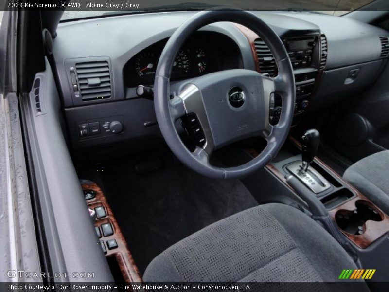 Alpine Gray / Gray 2003 Kia Sorento LX 4WD