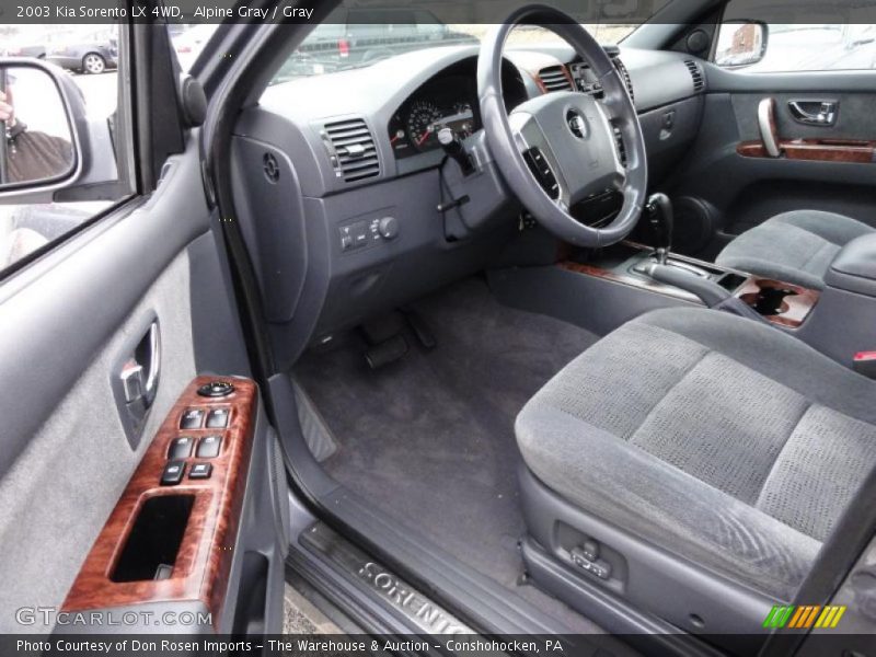  2003 Sorento LX 4WD Gray Interior