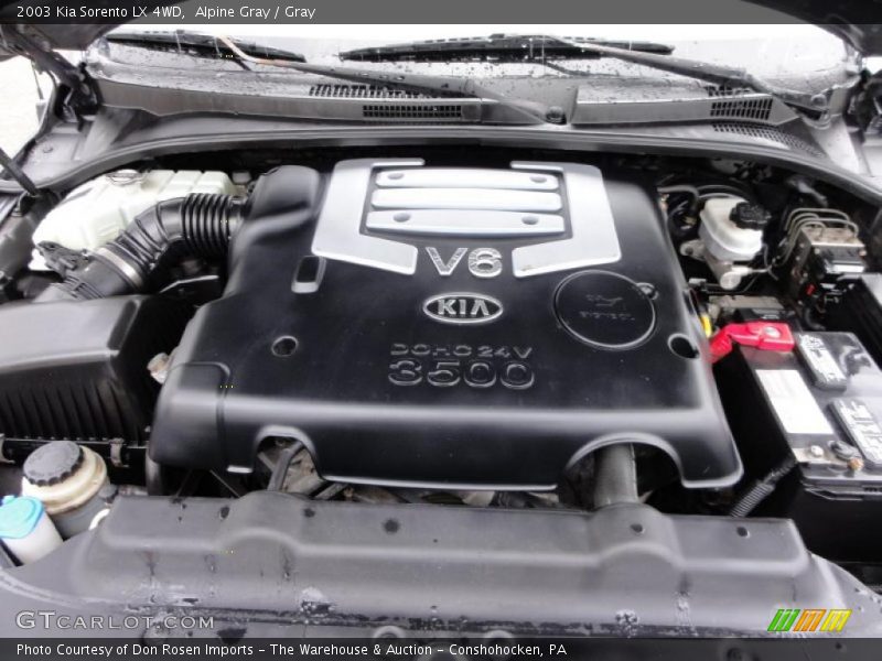  2003 Sorento LX 4WD Engine - 3.5 Liter DOHC 24 Valve V6