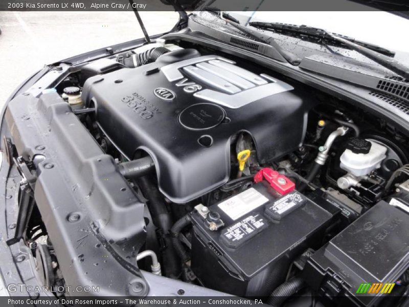  2003 Sorento LX 4WD Engine - 3.5 Liter DOHC 24 Valve V6