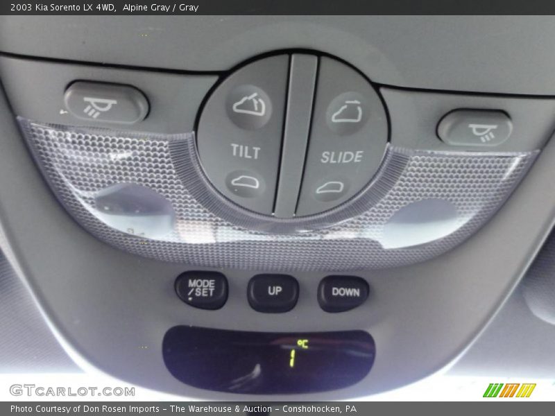 Alpine Gray / Gray 2003 Kia Sorento LX 4WD