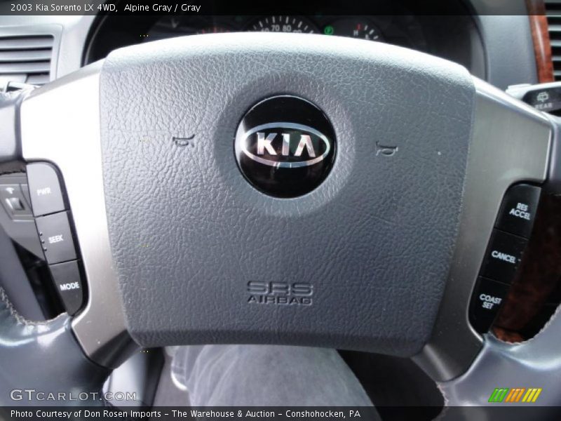 Alpine Gray / Gray 2003 Kia Sorento LX 4WD