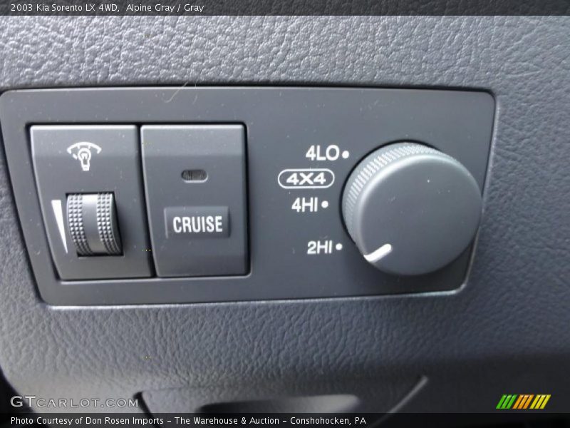 Controls of 2003 Sorento LX 4WD