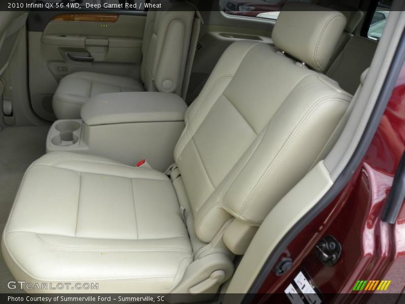 Deep Garnet Red / Wheat 2010 Infiniti QX 56 4WD