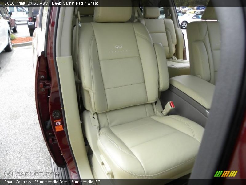 Deep Garnet Red / Wheat 2010 Infiniti QX 56 4WD