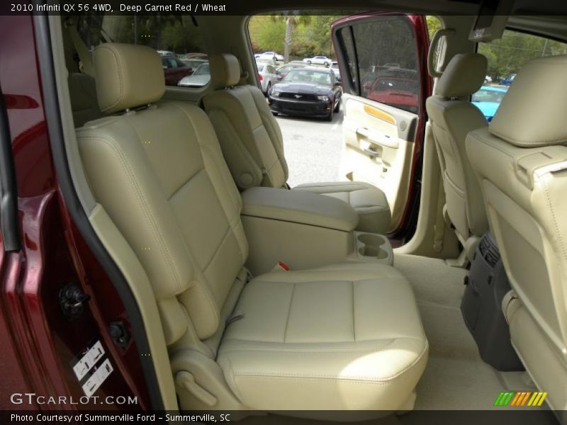 Deep Garnet Red / Wheat 2010 Infiniti QX 56 4WD