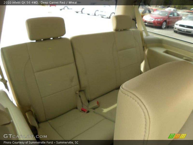 Deep Garnet Red / Wheat 2010 Infiniti QX 56 4WD