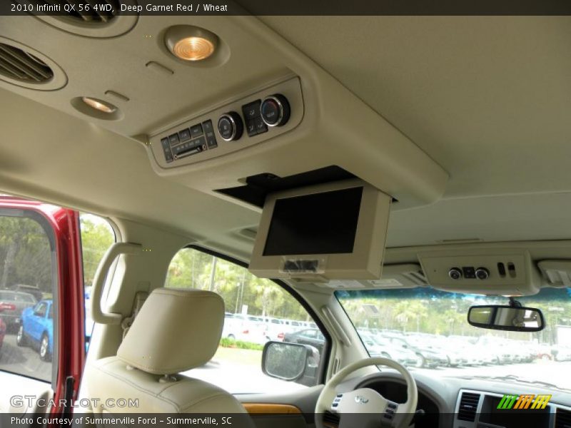 Deep Garnet Red / Wheat 2010 Infiniti QX 56 4WD
