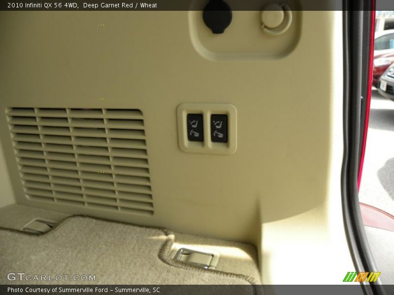 Deep Garnet Red / Wheat 2010 Infiniti QX 56 4WD