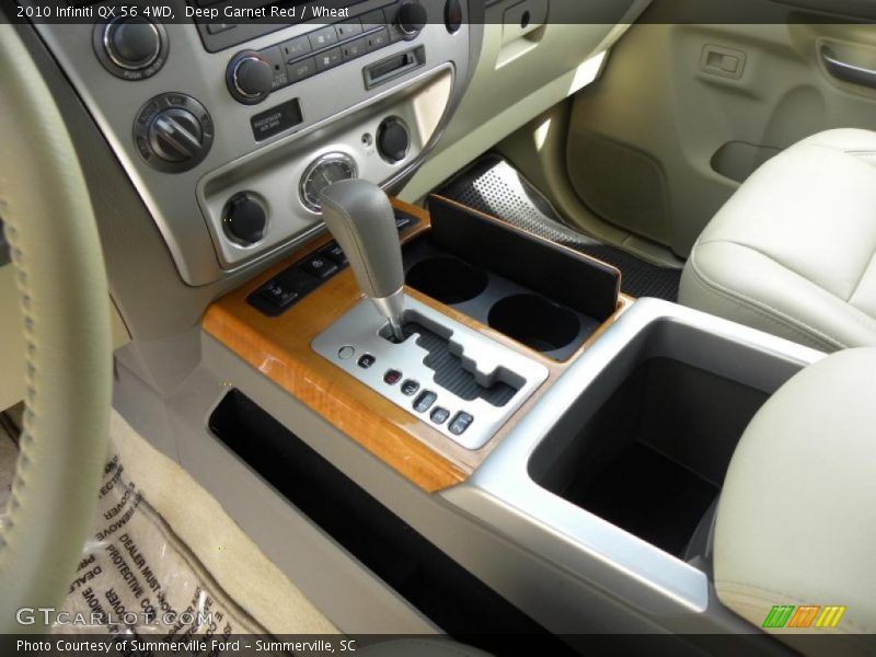 Deep Garnet Red / Wheat 2010 Infiniti QX 56 4WD