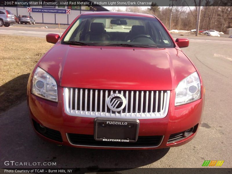 Vivid Red Metallic / Medium Light Stone/Dark Charcoal 2007 Mercury Milan I4 Premier