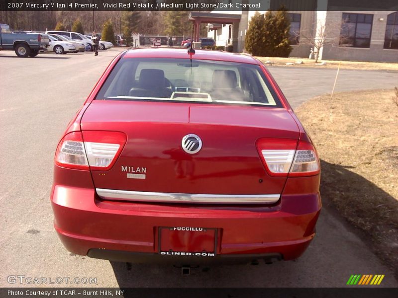Vivid Red Metallic / Medium Light Stone/Dark Charcoal 2007 Mercury Milan I4 Premier