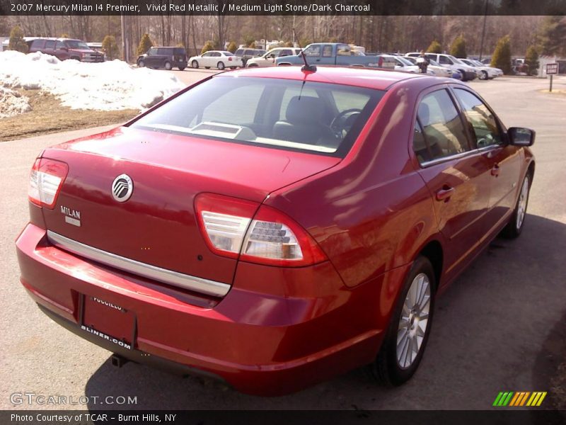 Vivid Red Metallic / Medium Light Stone/Dark Charcoal 2007 Mercury Milan I4 Premier