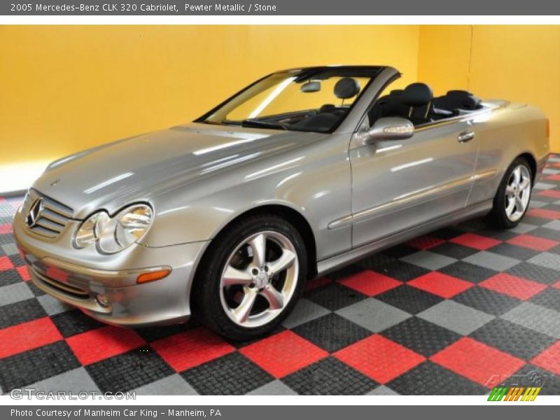 Pewter Metallic / Stone 2005 Mercedes-Benz CLK 320 Cabriolet