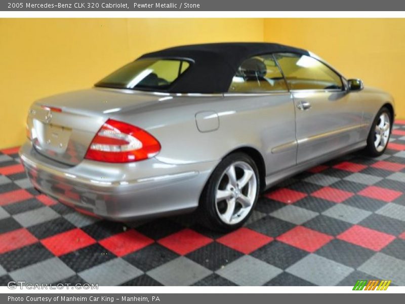 Pewter Metallic / Stone 2005 Mercedes-Benz CLK 320 Cabriolet