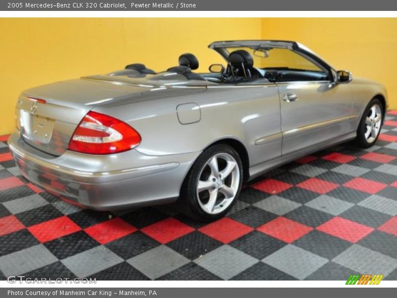 Pewter Metallic / Stone 2005 Mercedes-Benz CLK 320 Cabriolet