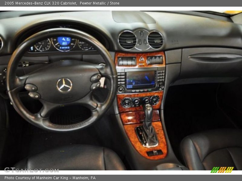 Pewter Metallic / Stone 2005 Mercedes-Benz CLK 320 Cabriolet
