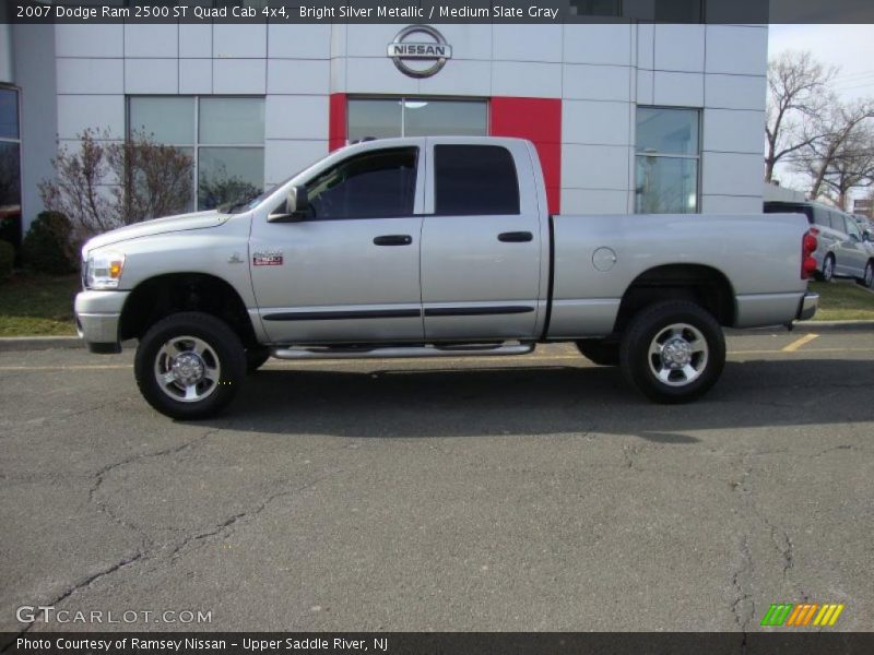 Bright Silver Metallic / Medium Slate Gray 2007 Dodge Ram 2500 ST Quad Cab 4x4