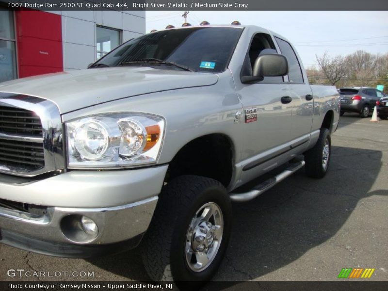Bright Silver Metallic / Medium Slate Gray 2007 Dodge Ram 2500 ST Quad Cab 4x4