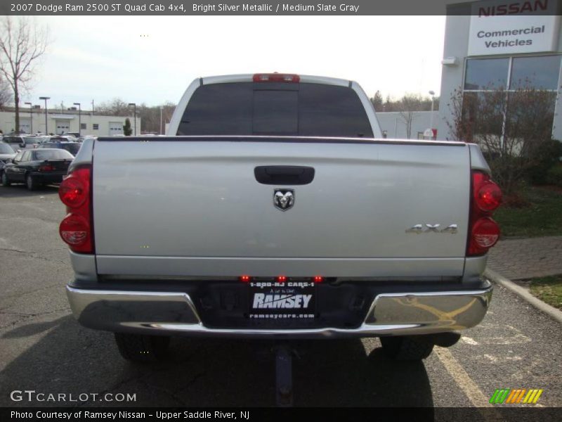 Bright Silver Metallic / Medium Slate Gray 2007 Dodge Ram 2500 ST Quad Cab 4x4