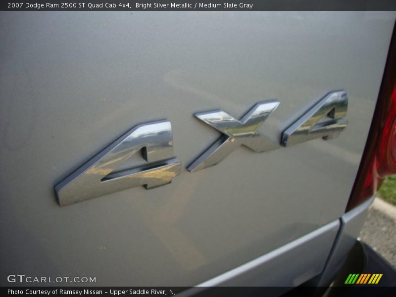 Bright Silver Metallic / Medium Slate Gray 2007 Dodge Ram 2500 ST Quad Cab 4x4