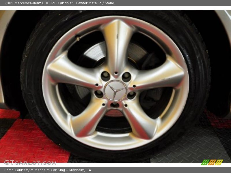Pewter Metallic / Stone 2005 Mercedes-Benz CLK 320 Cabriolet