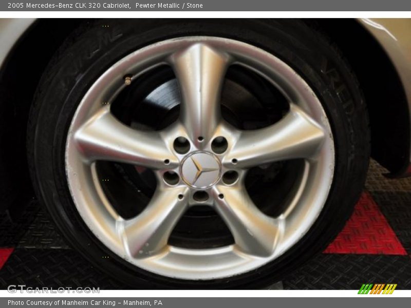 Pewter Metallic / Stone 2005 Mercedes-Benz CLK 320 Cabriolet